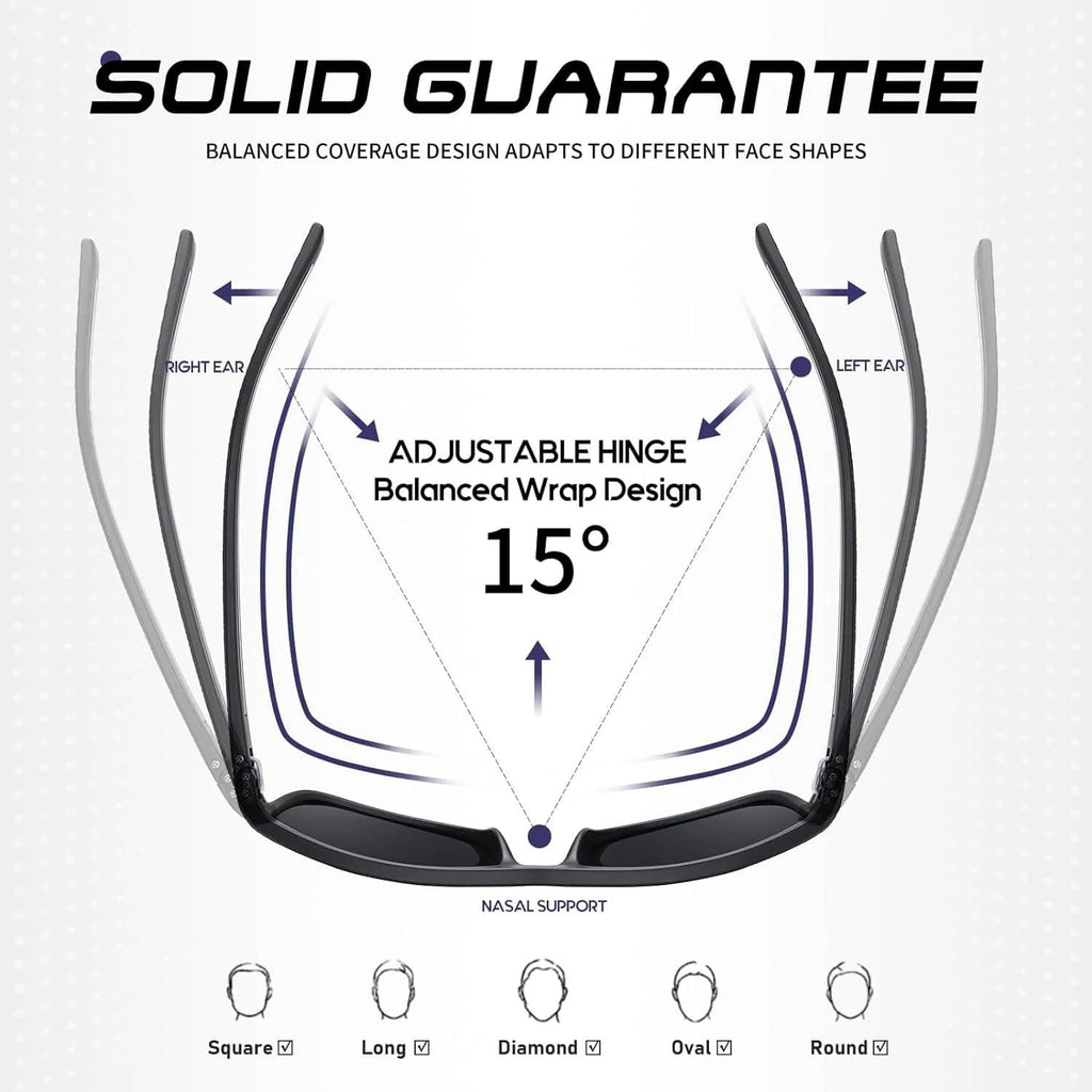 3-Pack Polarized Sunglasses – UV400 Anti-Glare Shades for Men & Women - CartRare