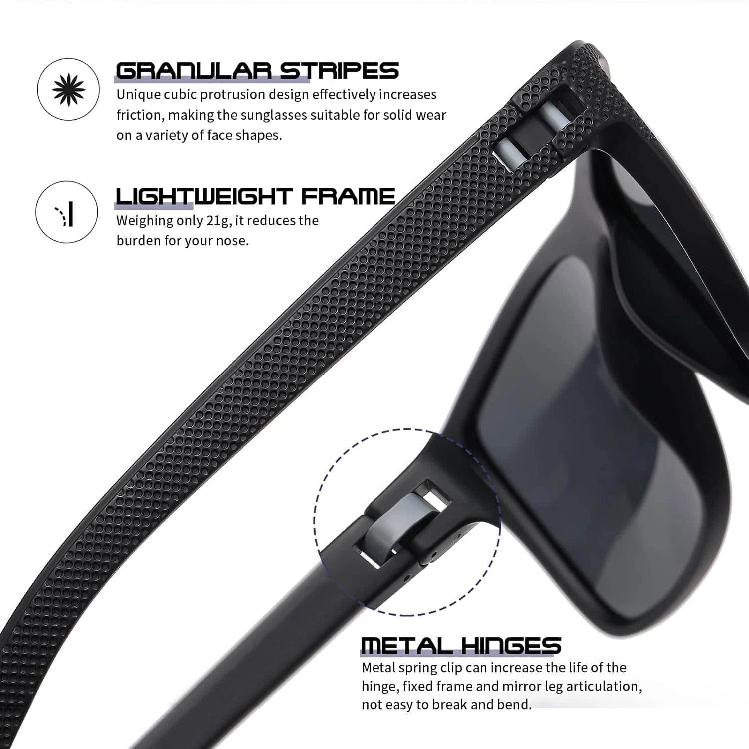 3-Pack Polarized Sunglasses – UV400 Anti-Glare Shades for Men & Women - CartRare