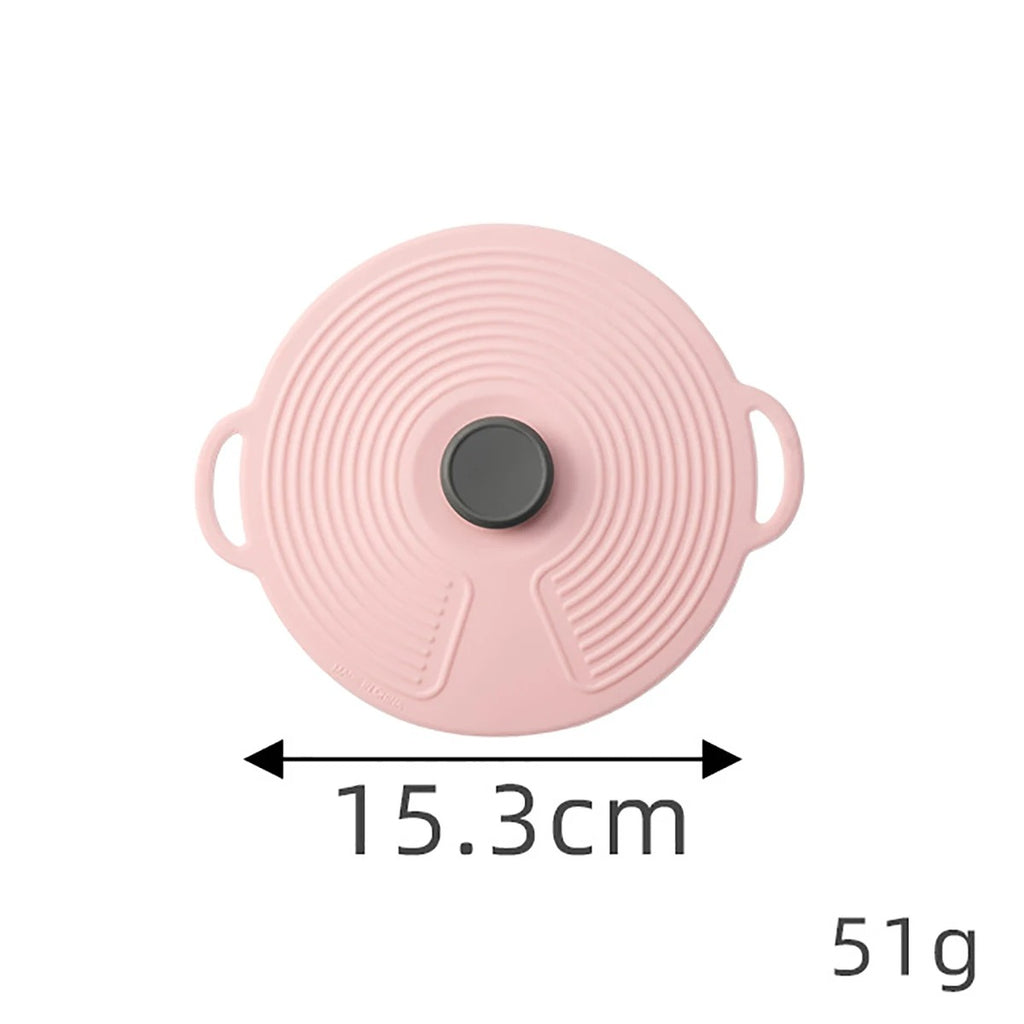 Silicone Fresh-Keeping Anti-Spill Lid – Leak-Proof, Dust-Proof, Reusable Food & Pot Cover for Kitchen Use - CartRare