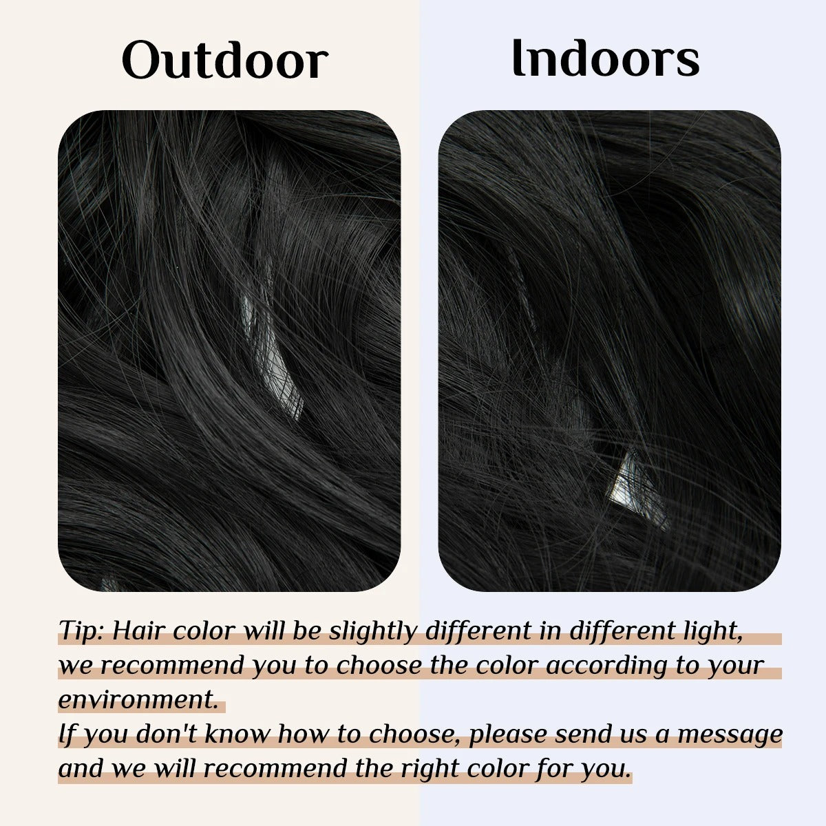 Premium Synthetic Invisible Wire Hair Extensions – Long Wavy Synthetic Hairpiece for Women, No Clips - CartRare
