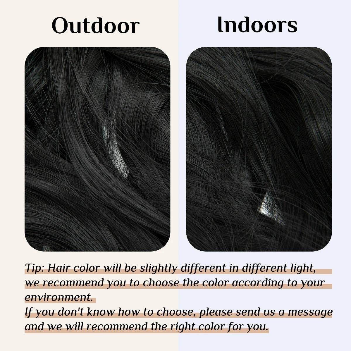 Premium Synthetic Invisible Wire Hair Extensions – Long Wavy Synthetic Hairpiece for Women, No Clips - CartRare