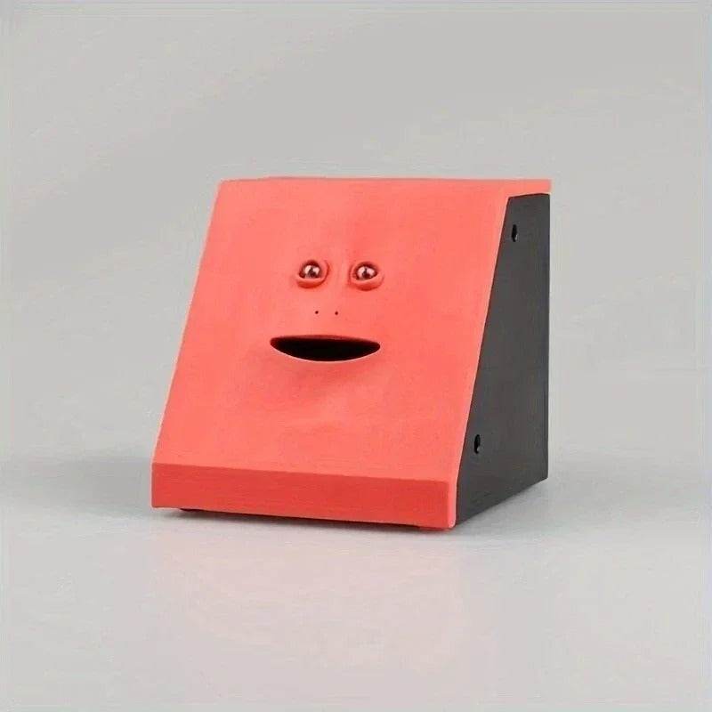 Smart Face Piggy Bank – Motion Sensor Coin-Eating Money Box for Kids & Adults – Fun Electric Plastic Savings Bank - CartRare