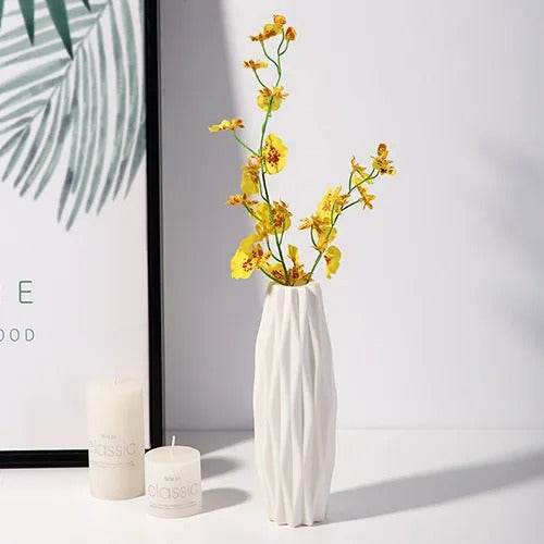 1pc Nordic Plastic Vase Simple Small Fresh Flower Pot - CartRare