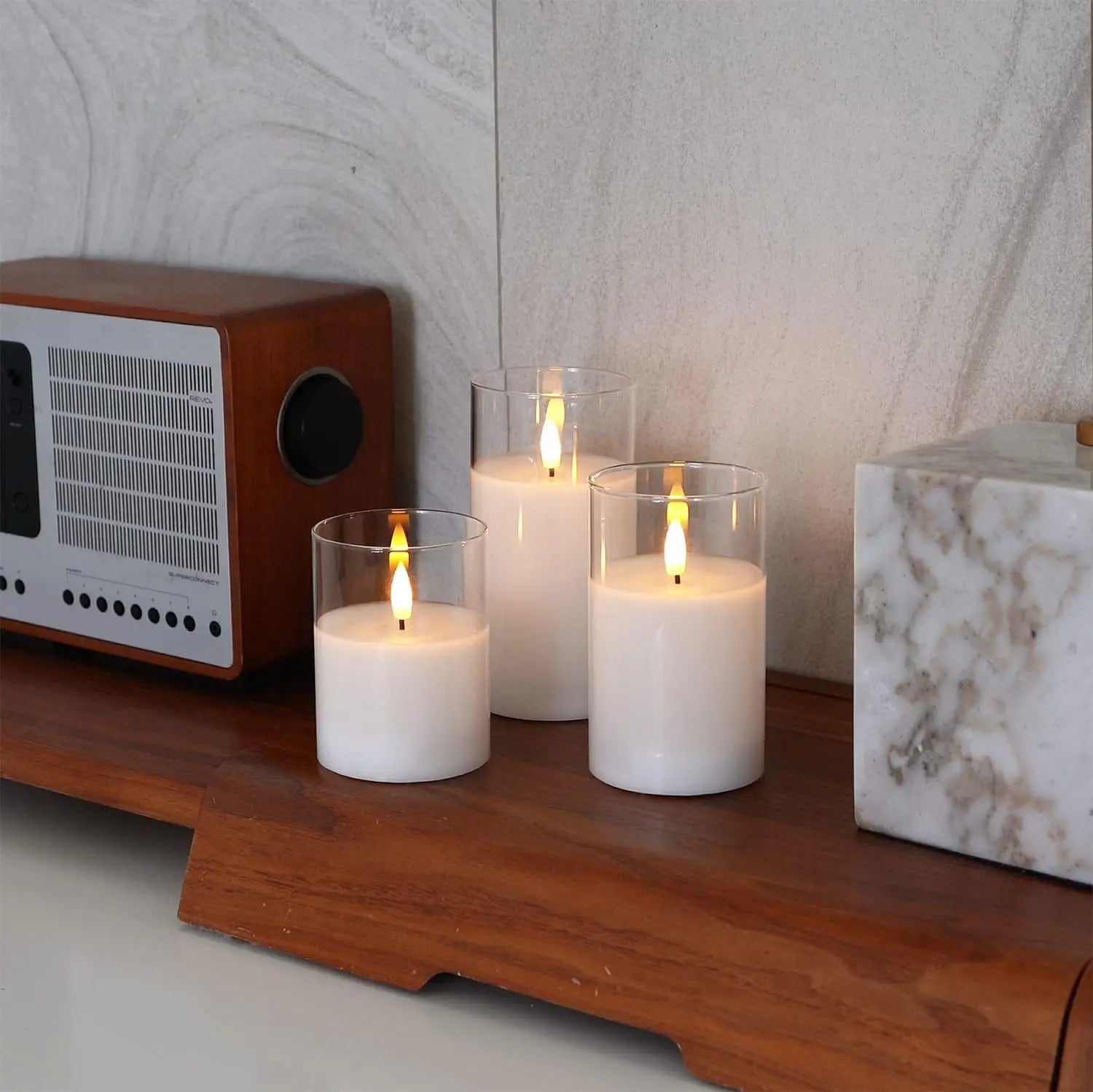 Aurora Glow Flicker Candles with remote - CartRare