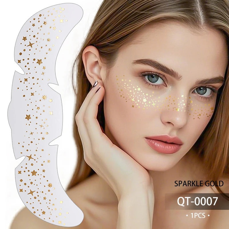 Glitter Freckle Patches – Sparkly Face Stickers for Instant Shimmer, Easy to Apply & Remove - CartRare