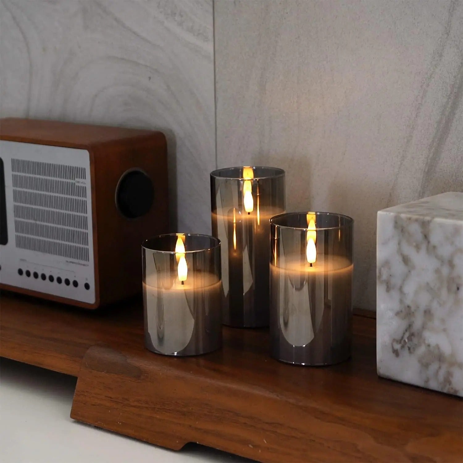 Aurora Glow Flicker Candles with remote - CartRare