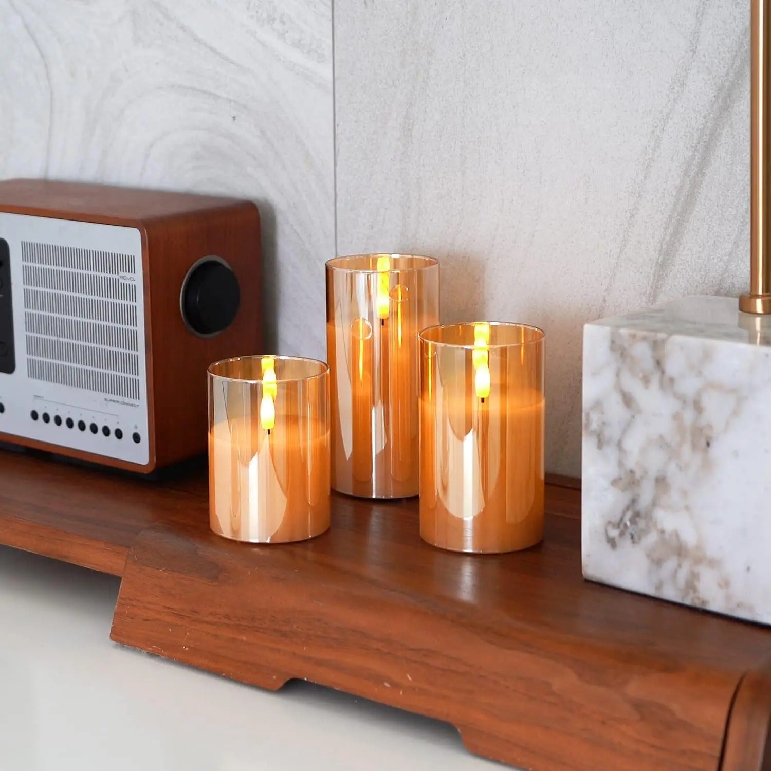 Aurora Glow Flicker Candles with remote - CartRare