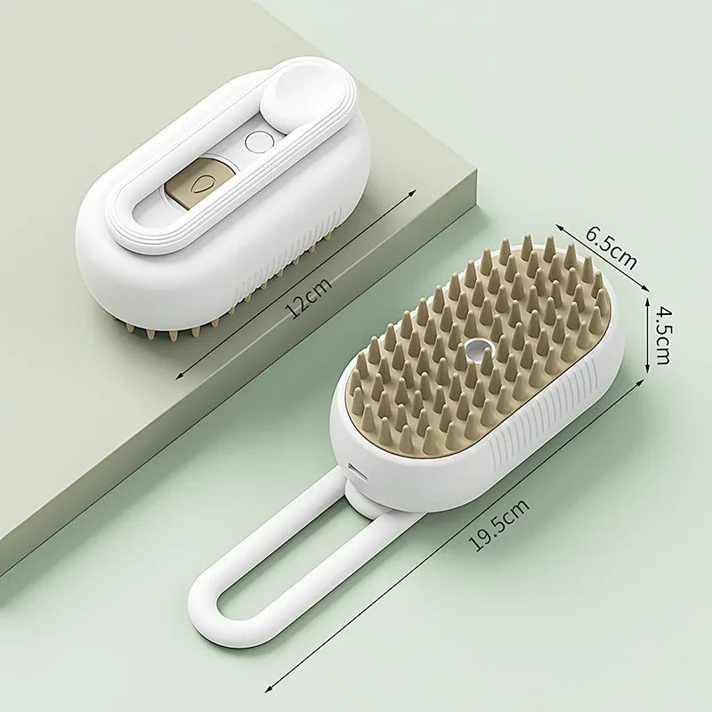 3-in-1 Electric Pet Brush – Steam Cleaner, Hair Remover & Massager for Dogs & Cats - CartRare
