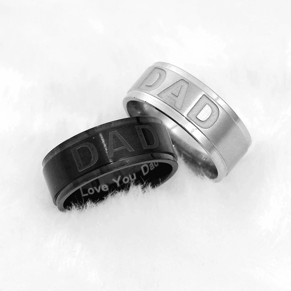 Love You Dad Stainless Steel Ring Father's Day Gift - CartRare