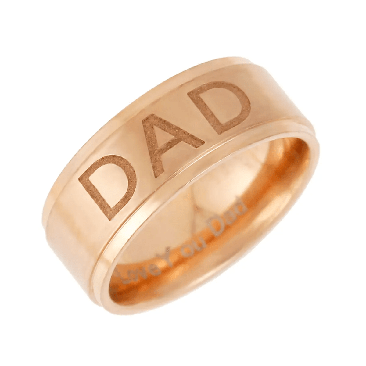 Love You Dad Stainless Steel Ring Father's Day Gift - CartRare
