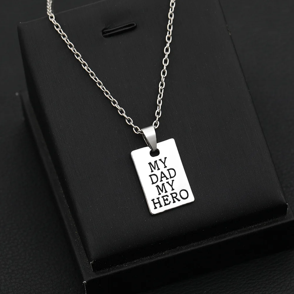 My Dad My Hero Keychain Necklace – Safe Driving Family Gift - CartRare