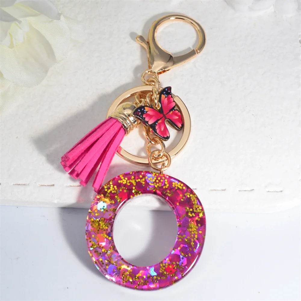 Personalized Butterfly Tassel Keychain 💖 - CartRare