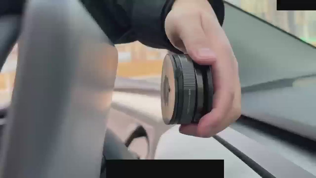 360° Magnetic Car Phone Mount with Foldable Adjustable Suction Design