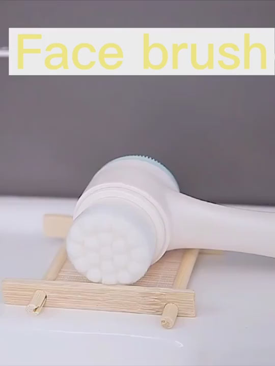 3D Silicone Face Cleansing Brush Dual-Sided Exfoliator