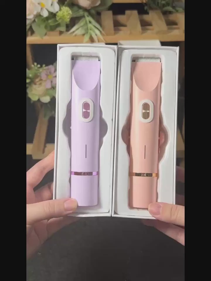 2-in-1 Bikini Line & Facial Trimmer for Women – Gentle, Precise Hair Removal