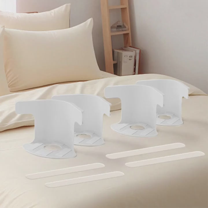 4pcs Invisible Non-Slip Bed Sheet Grippers – Secure Fasteners for Sheet Corners