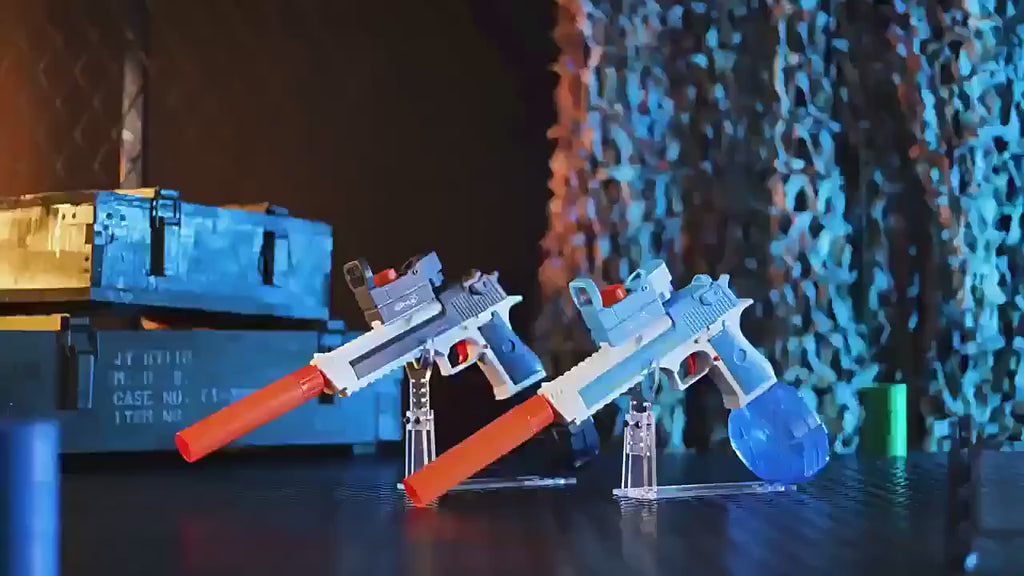Desert Eagle Electric Water Gun with Silencer and Light High Speed, Long Range Squirt Gun for Kids & Adults