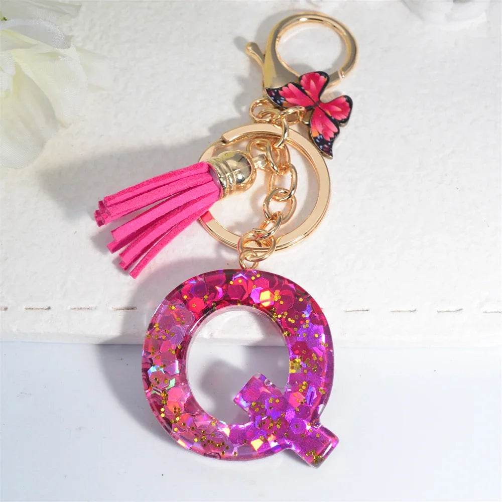 Personalized Butterfly Tassel Keychain 💖 - CartRare