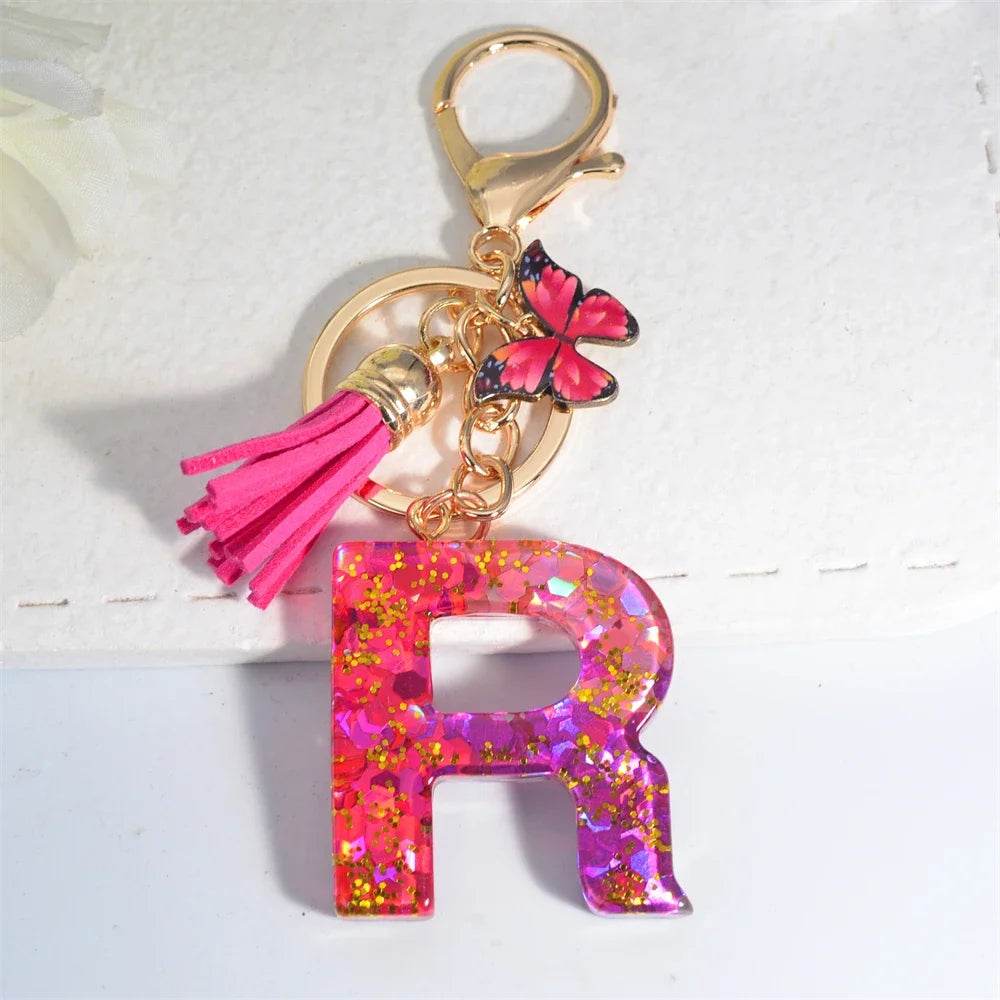 Personalized Butterfly Tassel Keychain 💖 - CartRare