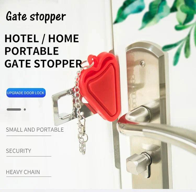 Portable Door Lock Travel Lock Anti-Theft Hotel Lock - CartRare