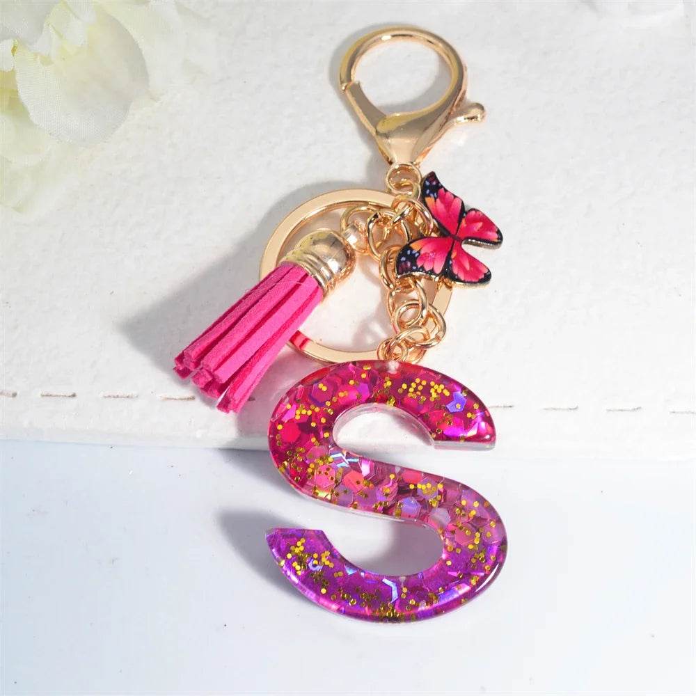 Personalized Butterfly Tassel Keychain 💖 - CartRare