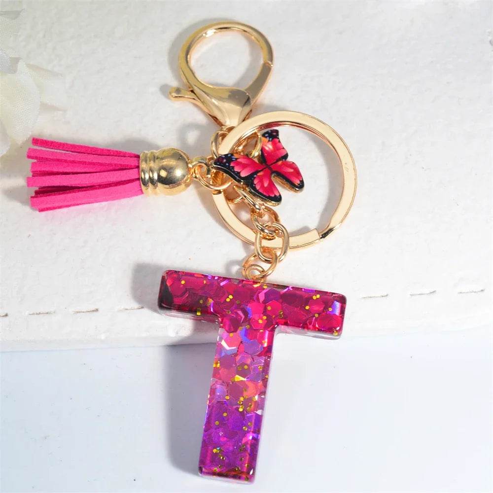 Personalized Butterfly Tassel Keychain 💖 - CartRare