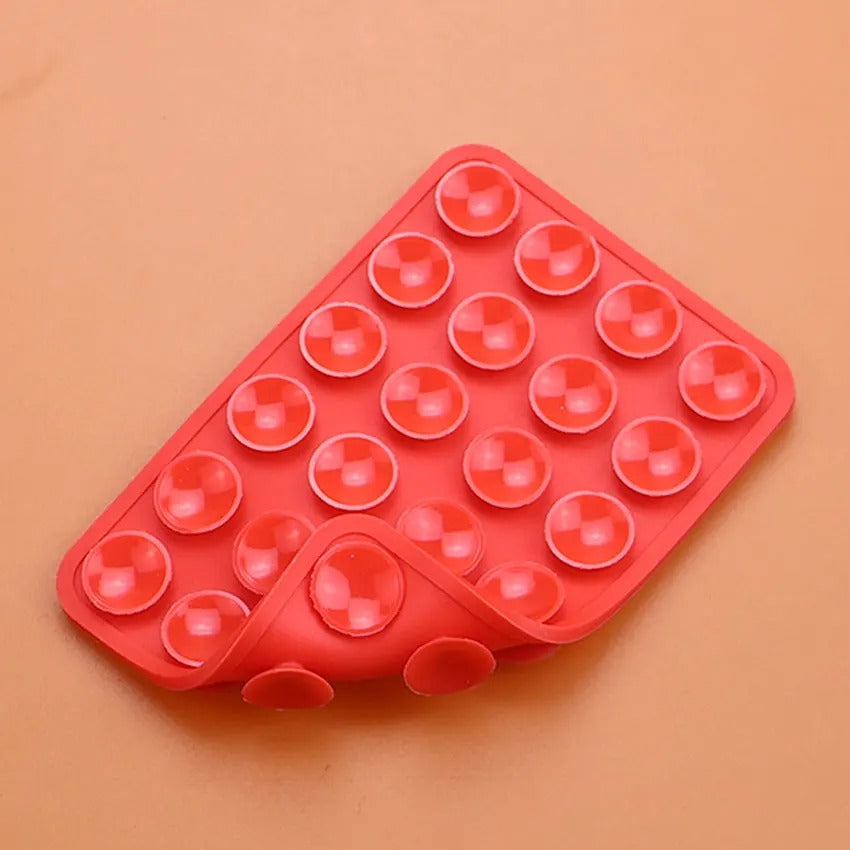 2pcs Double-Sided Silicone Phone Wall Mount with Suction Grip - CartRare