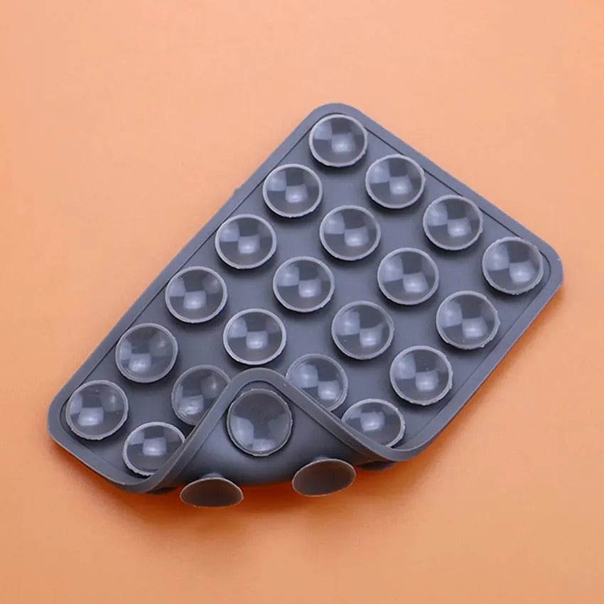 2pcs Double-Sided Silicone Phone Wall Mount with Suction Grip - CartRare