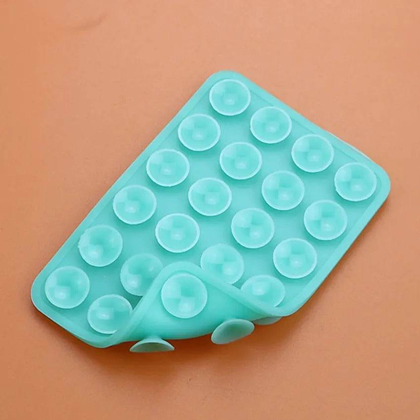 2pcs Double-Sided Silicone Phone Wall Mount with Suction Grip - CartRare