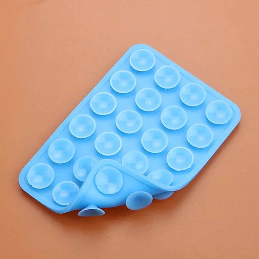 2pcs Double-Sided Silicone Phone Wall Mount with Suction Grip - CartRare