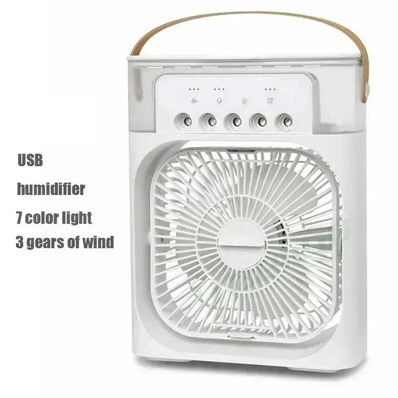 3-in-1 Portable Air Cooler Fan with Humidifier and LED Light - CartRare