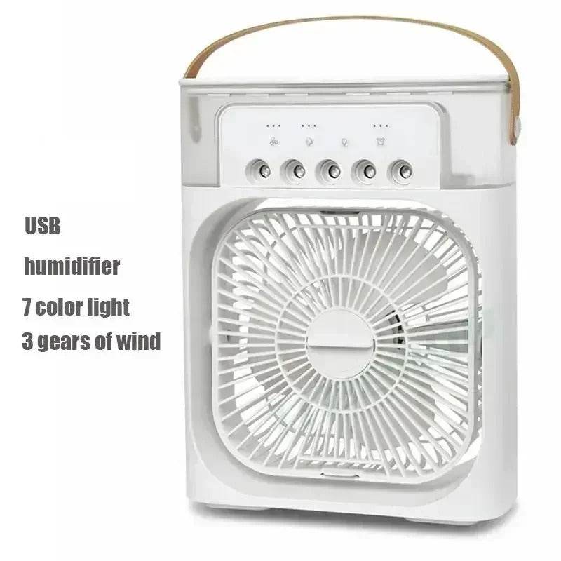 3-in-1 Portable Air Cooler Fan with Humidifier and LED Light - CartRare