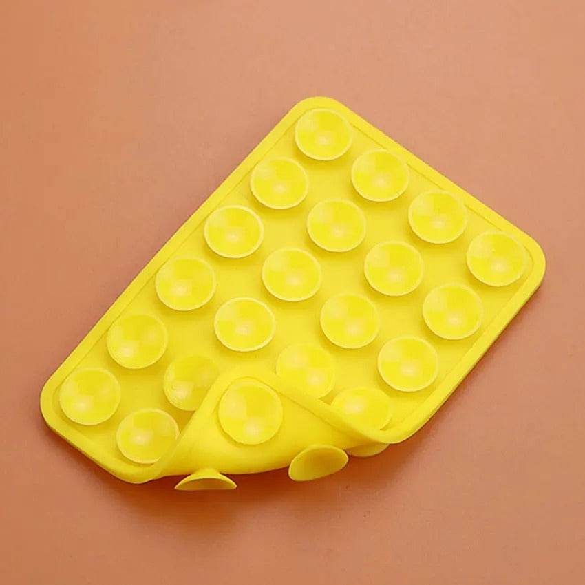 2pcs Double-Sided Silicone Phone Wall Mount with Suction Grip - CartRare