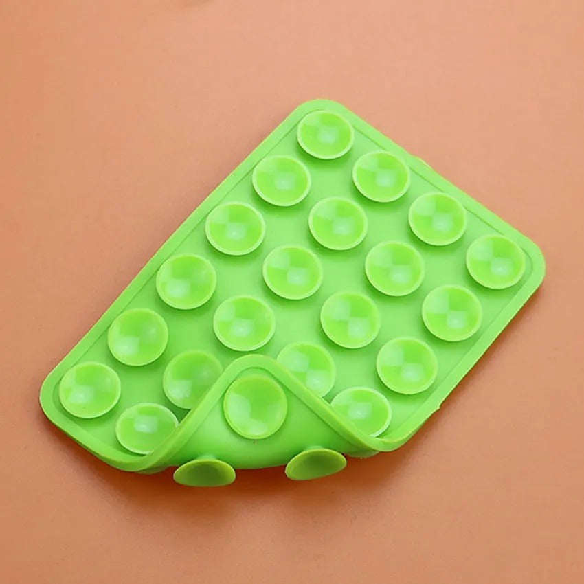 2pcs Double-Sided Silicone Phone Wall Mount with Suction Grip - CartRare