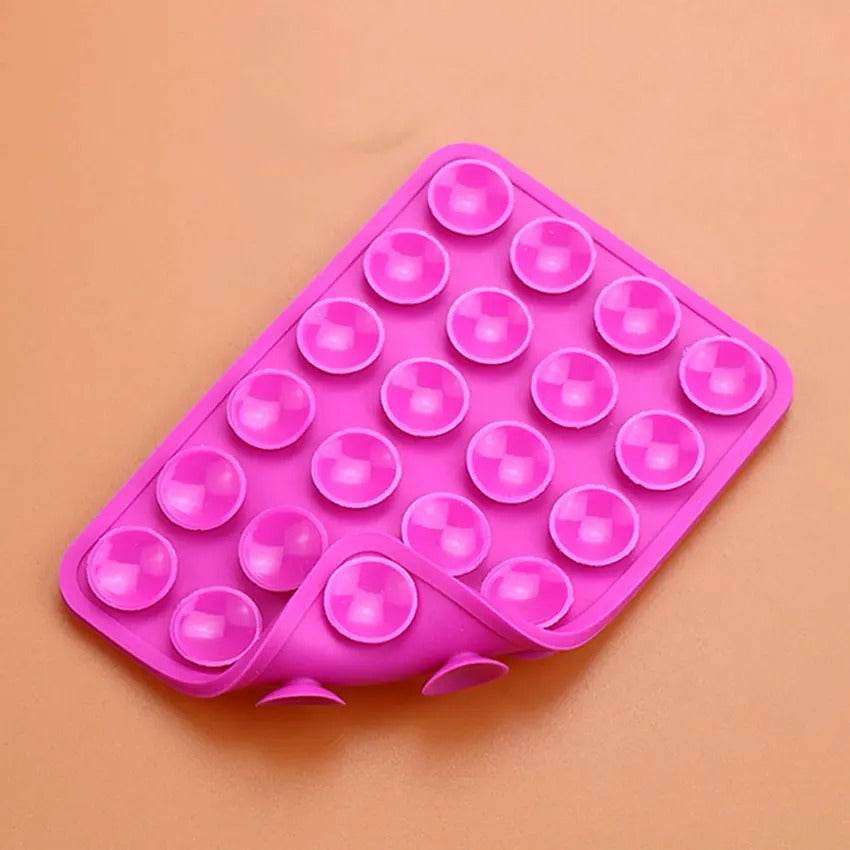 2pcs Double-Sided Silicone Phone Wall Mount with Suction Grip - CartRare