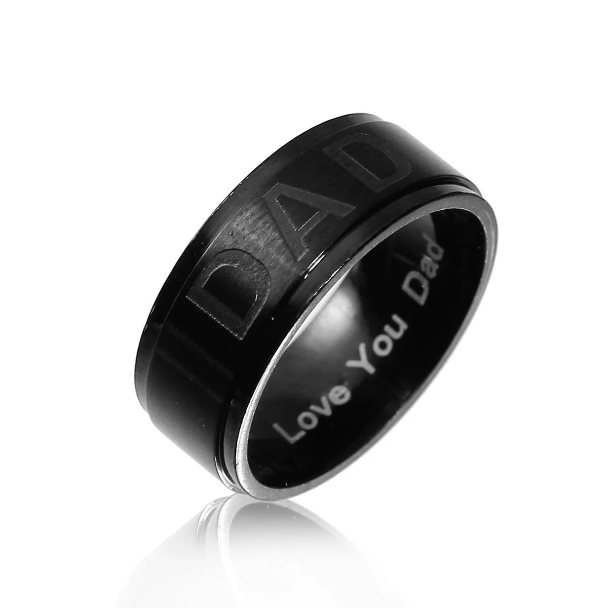 Love You Dad Stainless Steel Ring Father's Day Gift - CartRare