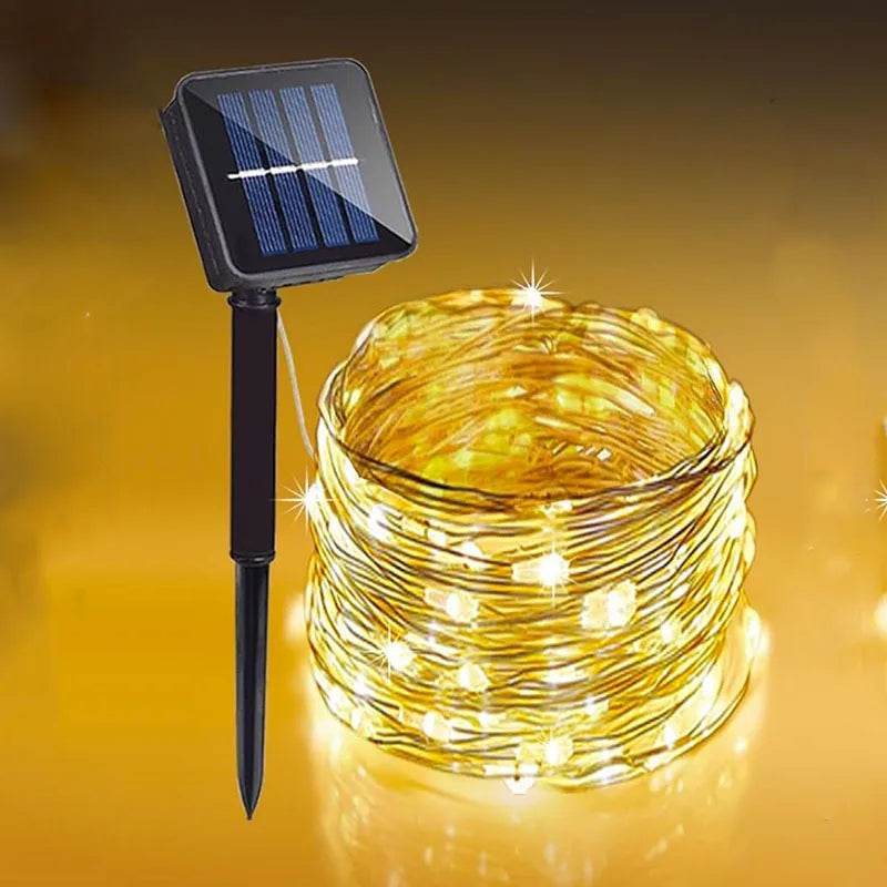 Solar Fairy String Lights Outdoor Waterproof - CartRare