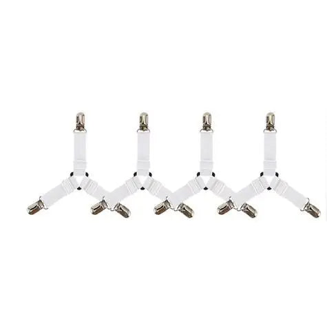 4-Piece Bed Sheet Holder Straps Set for Secure Mattress Fit - CartRare