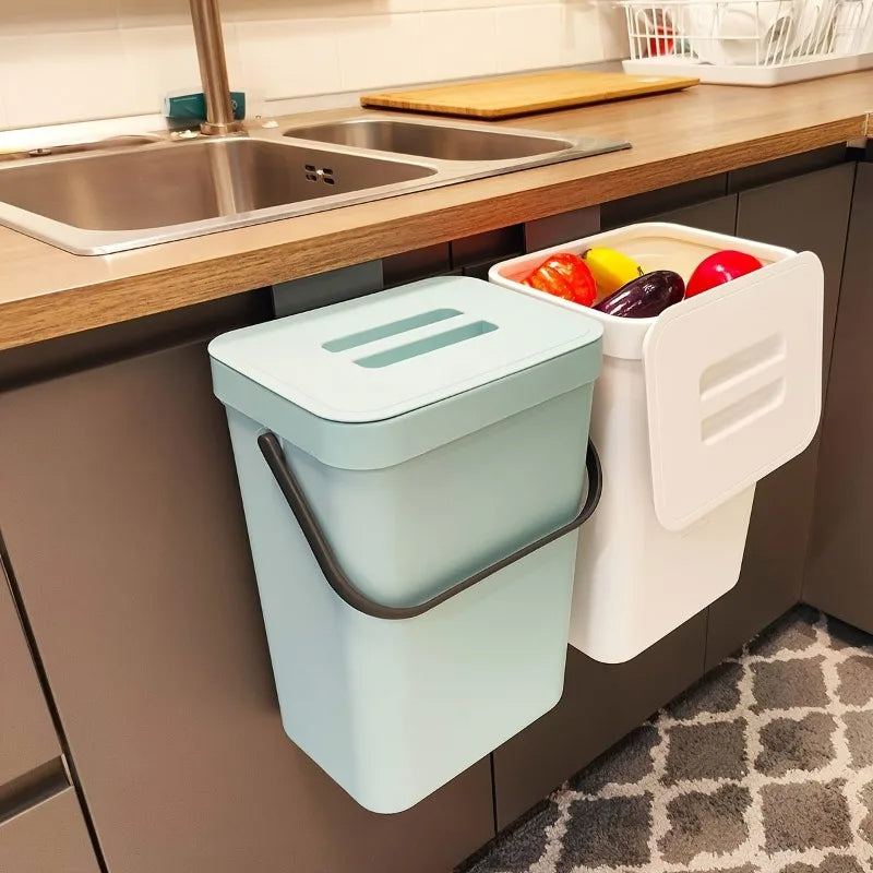 Space Saving Trash Can with Silent Lid - CartRare