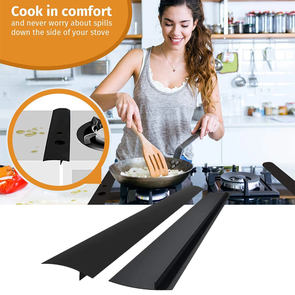Silicone Gap Sealing Strip for Kitchen Stove and Counter Protection – Anti-Oil and Spill Proof - CartRare