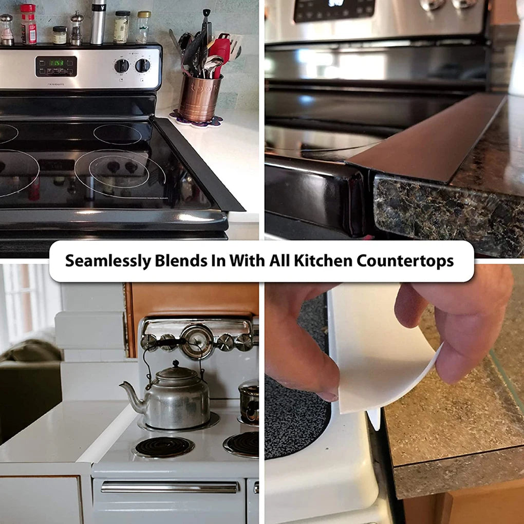 Silicone Gap Sealing Strip for Kitchen Stove and Counter Protection – Anti-Oil and Spill Proof - CartRare