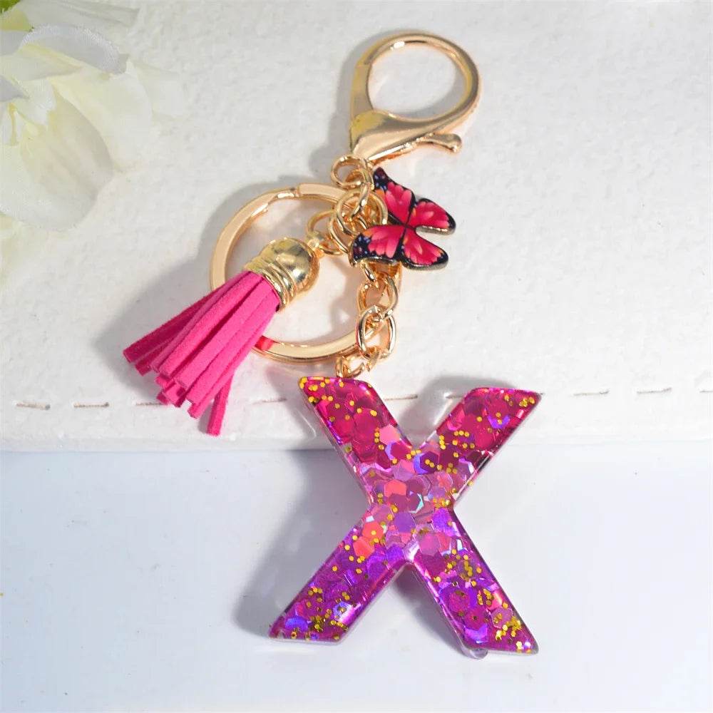Personalized Butterfly Tassel Keychain 💖 - CartRare
