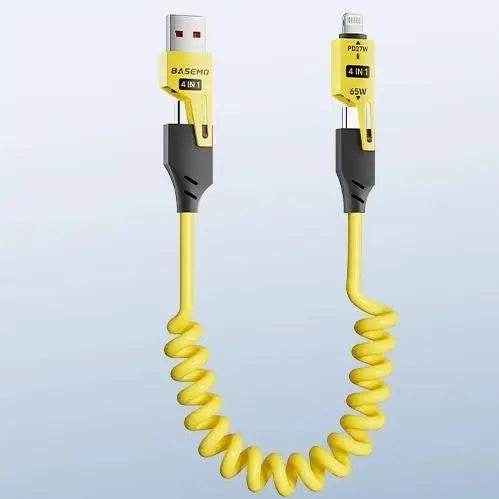 65W Quick Charger Spring USB Cable – Fast Charging Durable Cord (65W USB cable) - CartRare
