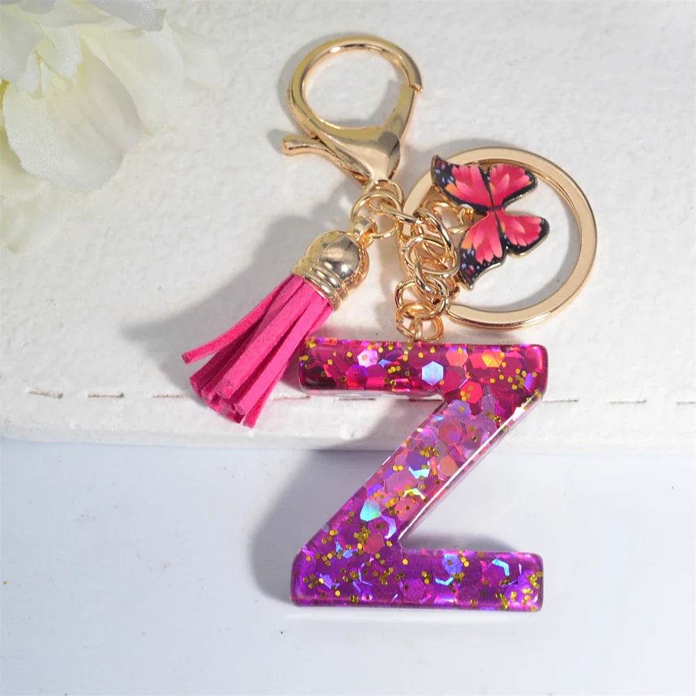 Personalized Butterfly Tassel Keychain 💖 - CartRare